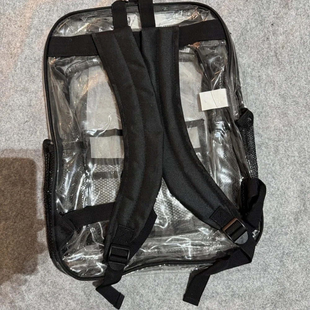 Shalam Imports CL2220 Clear Backpack Large Transparent Heavy Duty PVC